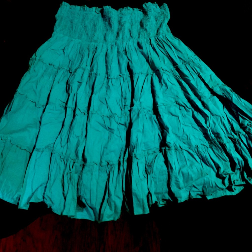 Aqua green Smocked sundress plus sizes 26/28 label tagged.